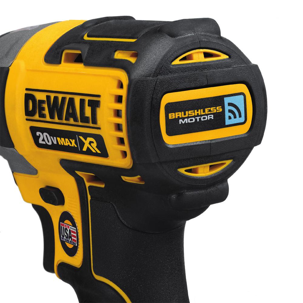 20-Volt MAX XR w/ Tool Connect Premium Cordless Brushless 1/4 in. Hex Impact Driver w/ (2) 2Ah Batteries, Charger & Bag