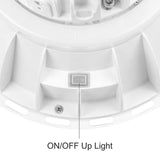 Commercial Electric 11 in. White Integrated LED Low Bay Light with Uplight, at 9000 Lumens, 5000K Daylight