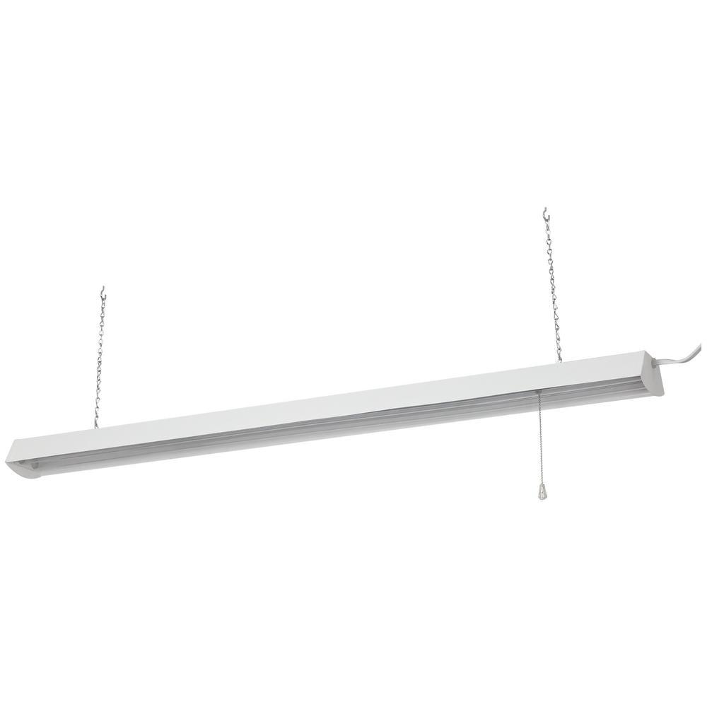 4 ft. 48-Watt Blue Spectrum Pendant or Flush Mount Linear Plant Grow Light, Blue - Super Arbor