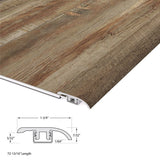 CALI Aqua Tough Redefined Pine 0.33-in T x 1.77-in W x 72.83-in L Vinyl Reducer