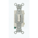 15 Amp Commercial Grade Single Pole Toggle Switch, Gray - Super Arbor