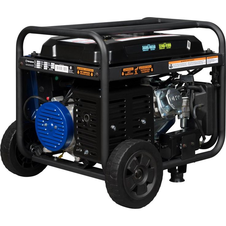 Westinghouse WGen3600DF 4,650/3,600 Watt Dual Fuel Gas or Propane Powered RV-Ready Portable Generator with Remote Start and Wheel Kit