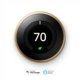 Nest Learning Thermostat 3rd Gen in Brass - Super Arbor
