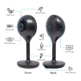 LOOK 1080p HD Smart Wi-Fi Security Camera System with Night Vision Motion Detection 2-Way Audio No Hub Required (2-Pack) - Super Arbor