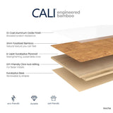 CALI Fossilized Mocha Bamboo 5-5/16-in W x 9/16-in T x 72-in Smooth/Traditional Engineered Hardwood Flooring (21.5-sq ft / Carton)