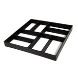 17 in. x 17 in. x 1.5 in. Black Plastic Mold Reusable Concrete Stepping Stone, DIY Paver Pathway Maker - Super Arbor