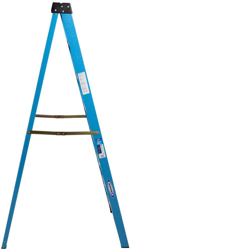 8 ft. Fiberglass Step Ladder with 250 lb. Load Capacity Type I Duty Rating - Super Arbor