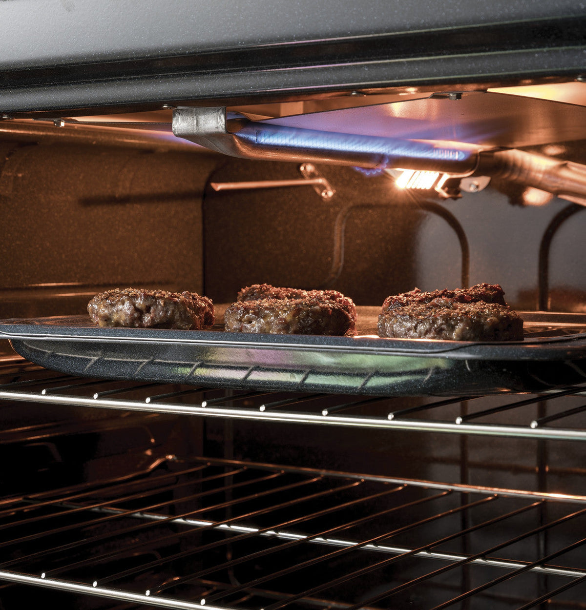 GE 5.3 cu. ft. Slide-In Gas Range with Steam-Cleaning Oven in Stainless Steel