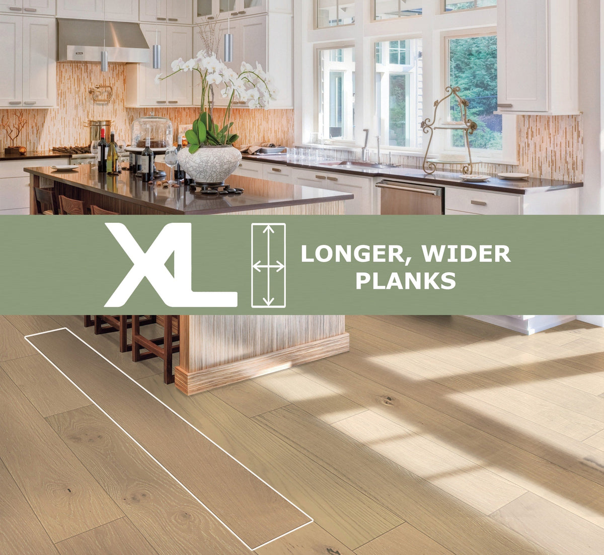 Element Flooring European white oak Greenwood hardwood flooring — installed room view