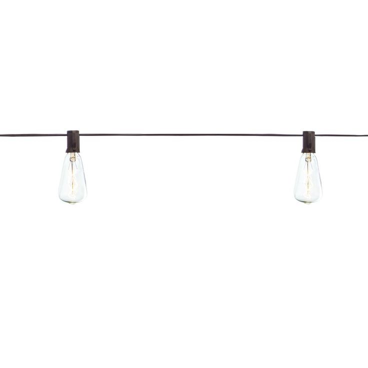 Outdoor/Indoor 10 ft. Light Line Voltage ST40 Vintage Bulb Incandescent String Light (10-Heads)