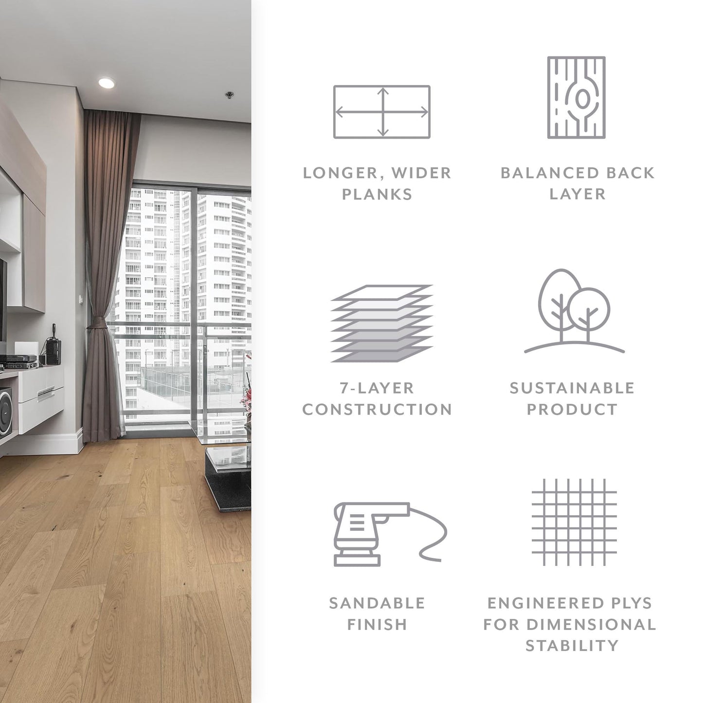 Element Flooring European white oak Nairn hardwood flooring — color and finish detail