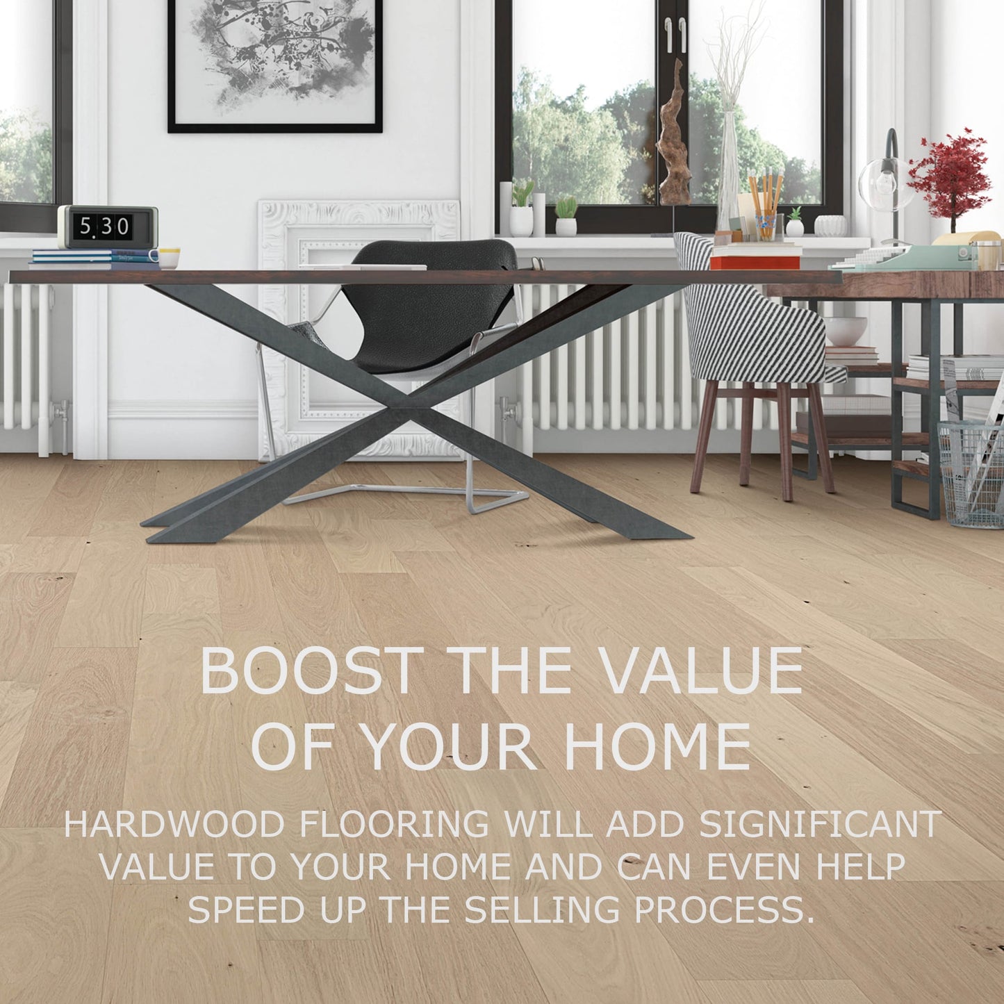 Element Flooring European white oak Clovis hardwood flooring — surface grain detail
