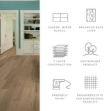 Element Flooring European white oak Gideon hardwood flooring — color and finish detail