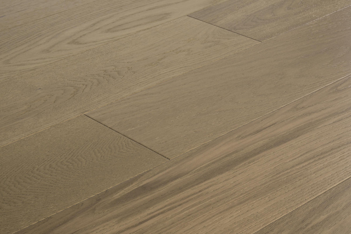 Element Flooring European white oak Gideon hardwood flooring — carton and plank detail
