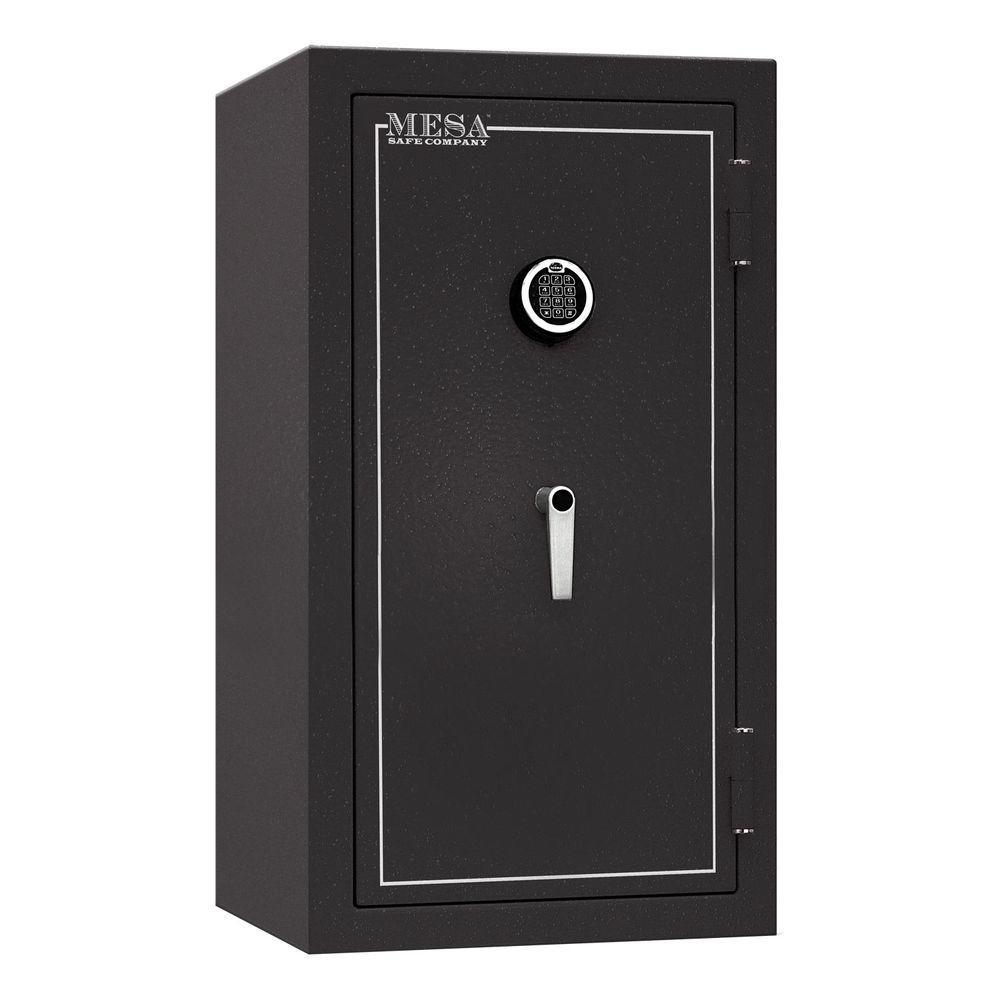 6.4 cu. ft. All Steel Burglary and Fire Safe with Electronic Lock, Hammered Grey - Super Arbor