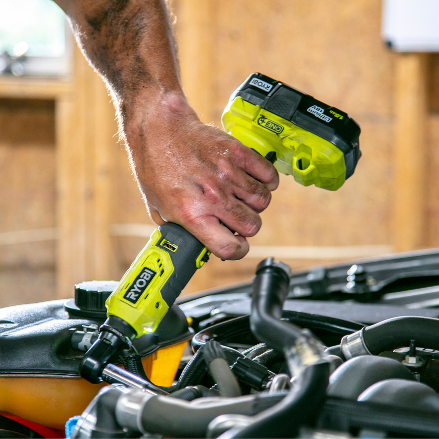 RYOBI 18-Volt ONE+ Cordless 3/8 in. 4-Position Ratchet (Tool Only)