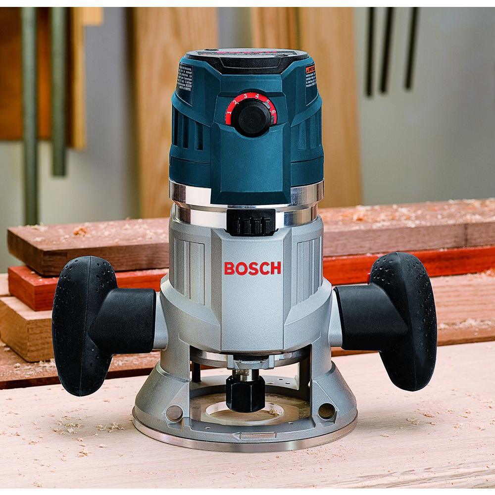 15 Amp 3-1/2 in. 2.3 HP Corded Electric Variable Speed Fixed Base Router Kit with Trigger Control - Super Arbor