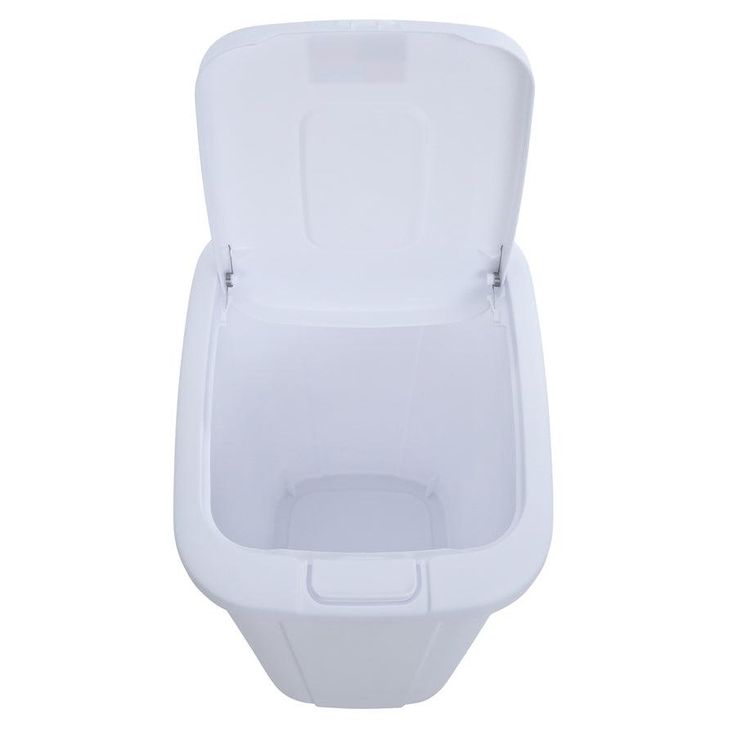 Hefty 13-Gallon White Plastic Trash Can with Lid