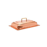 8 qt. 23 in. x 13 in. x 19 in. Rectangular Decor Copper over Stainless Steel Chafing Dish