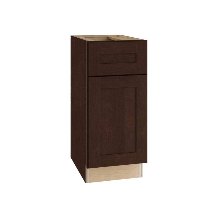 Home Decorators Collection Newport 18 in. W x 24 in. D x 34.5 in. H Assembled Plywood Base Kitchen Cabinet in Manganite with 1ROT Soft Close LH