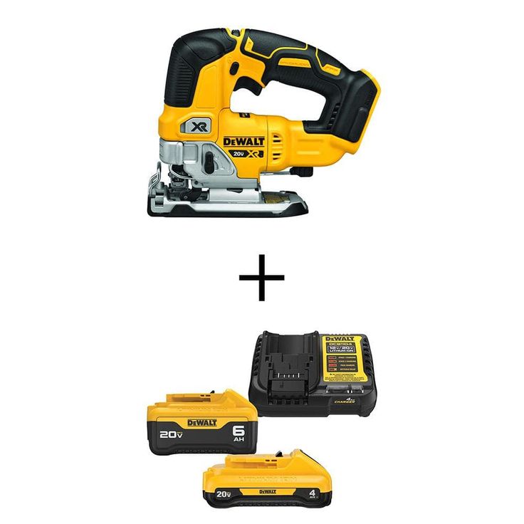 20-Volt MAX XR Starter Kit (1) 6.0Ah Battery & (1) 4.0Ah Battery with FREE 20-Volt Cordless Brushless Jigsaw