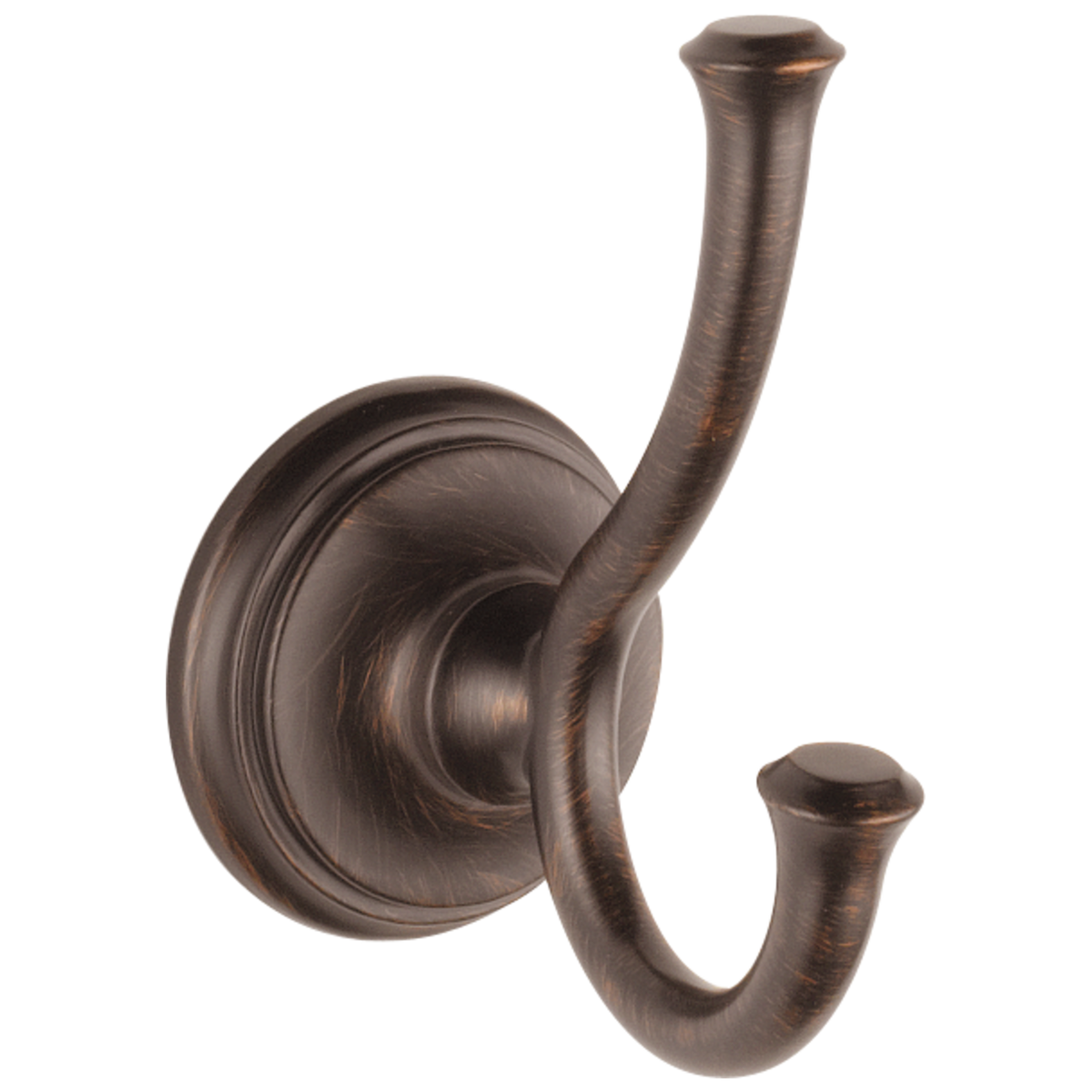 Delta Cassidy 2-Hook Venetian Bronze Towel Hook