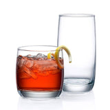 17 oz. and 10 oz. Glass Tumblers (Set of 16)