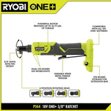18-Volt ONE+ Cordless 3/8 in. 4-Position Ratchet (Tool Only)