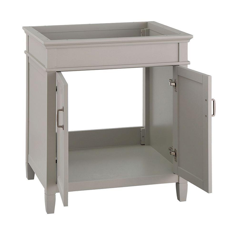 Ashburn 30 in. W x 21.63 in. D Vanity Cabinet in Grey - Super Arbor