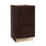 Shaker Assembled 18x34.5x24 in. Drawer Base Kitchen Cabinet with Ball-Bearing Drawer Glides in Satin White
