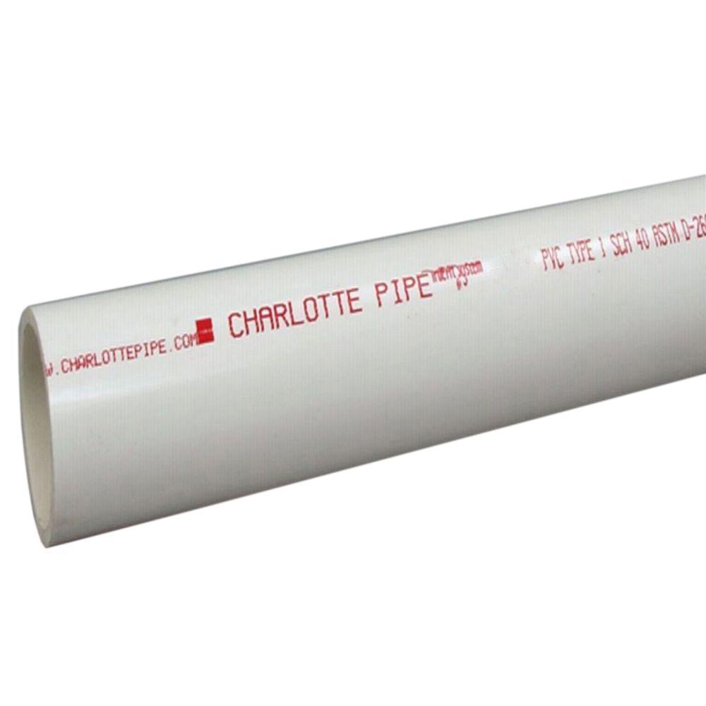 4 in. x 10 ft. PVC 2729 Perforated Pipe - Super Arbor