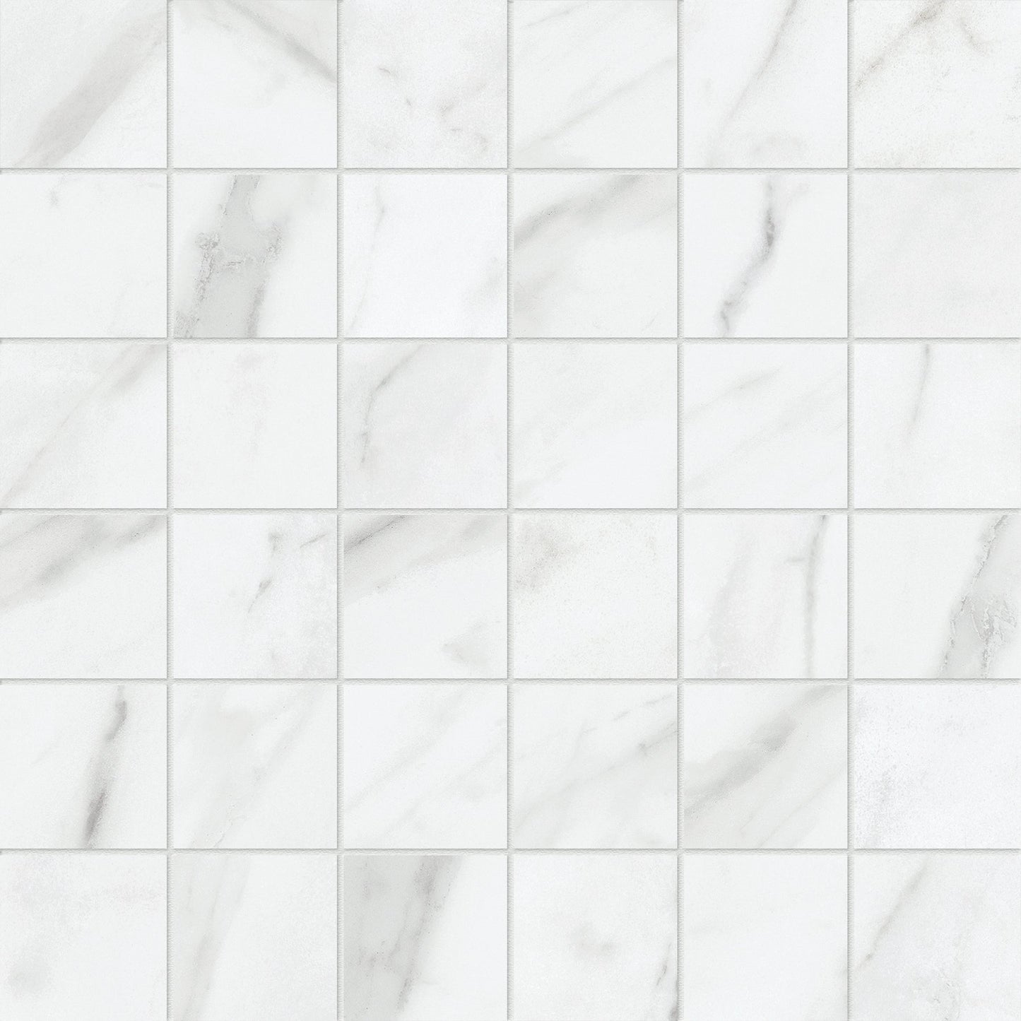 Satori Altezza Carrara 12-in x 12-in Matte Porcelain Marble look Mosaic Wall Tile product image