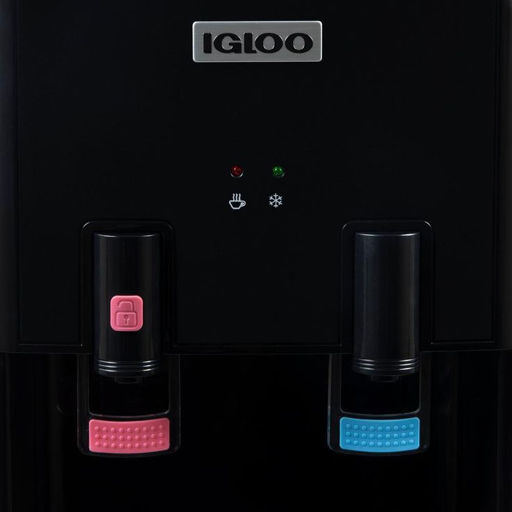 Hot and Cold Top Loading Water Dispenser in Black