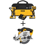 20-Volt Max Lithium-Ion Cordless Combo Kit (10-Tool) w/ (2) Batteries 2.0Ah, Charger & Tool Bag - Super Arbor