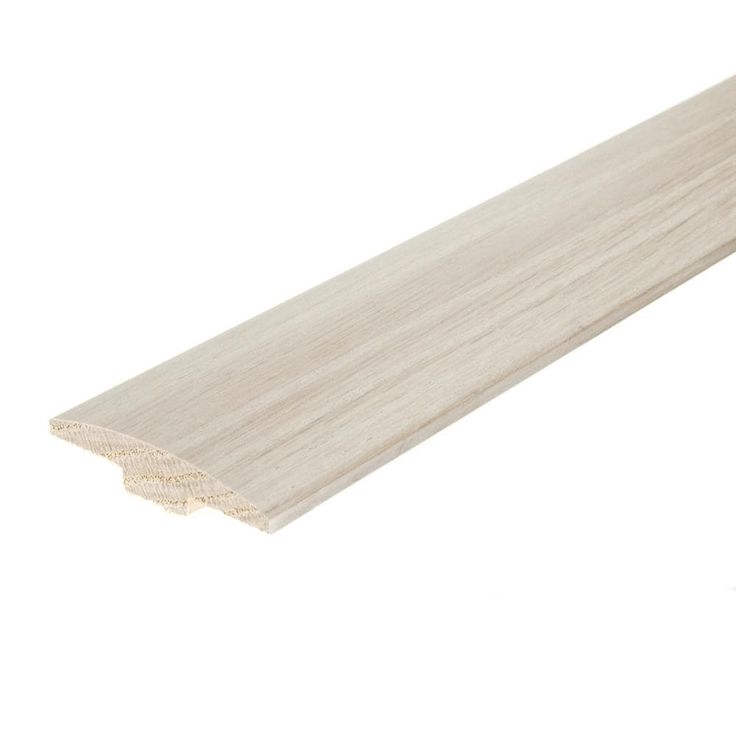Flexco Alabaster 0.46-in T x 2-in W x 78-in L Solid Wood Floor T-moulding