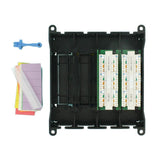 Structured Media Twist and Mount Patch Panel with 12 Cat 5e Ports, Black - Super Arbor