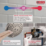 Delta Chrome 1-Handle Bathtub and Shower Faucet with Valve