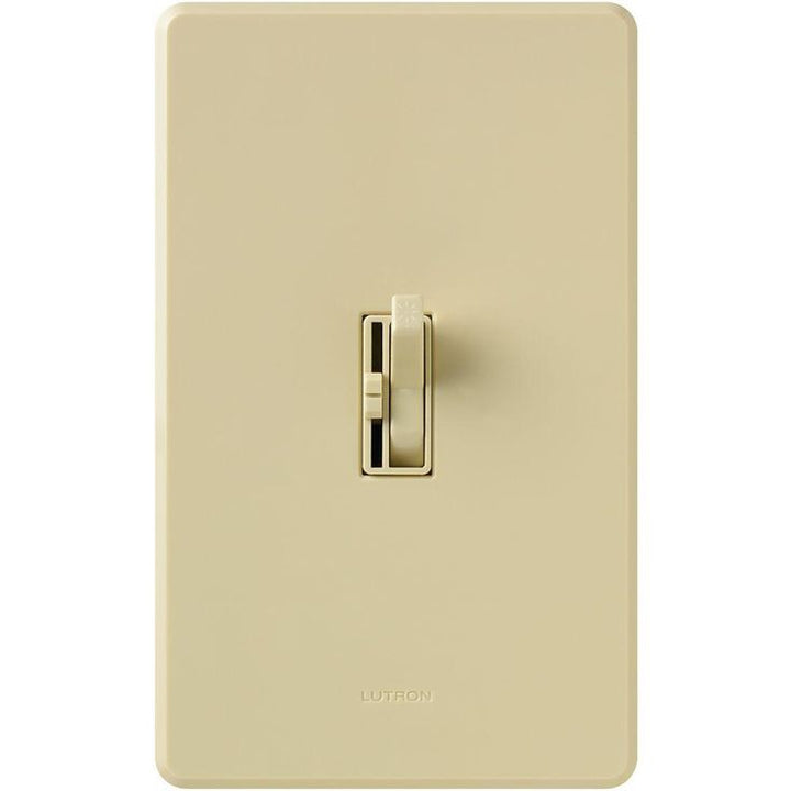 Lutron Toggler 1.5-Amp Single-Pole/3-Way Quiet 3-Speed Slide-To-Off Fan Control- Ivory