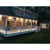 Plug-in White Outdoor Flex LED Landscape Lighting Deck Rail Light - Super Arbor