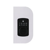 Defiant Square Compact Hubspace Matte Black Electronic Single Cylinder Deadbolt