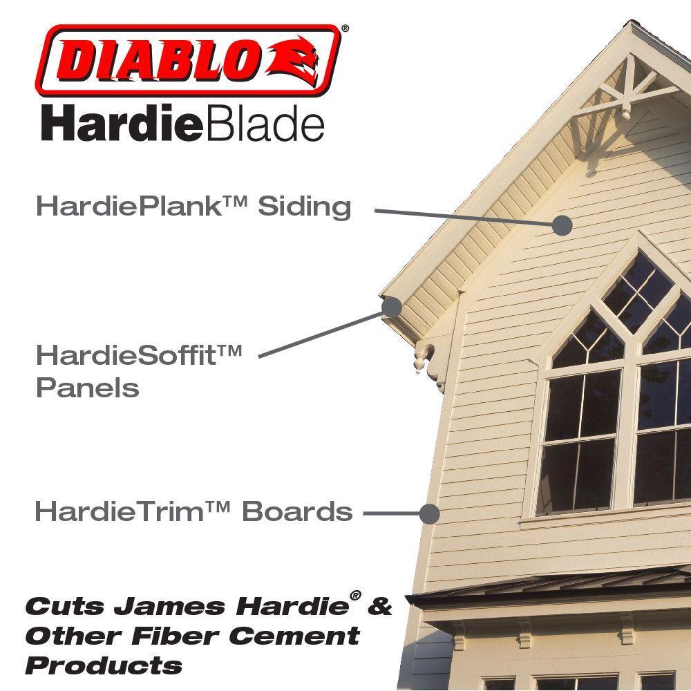 12 in. x 8-Tooth Polycrystalline Diamond (PCD) Tipped James Hardie/Fiber Cement Cutting Saw Blade - Super Arbor