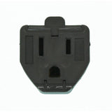 15 Amp 125-Volt 2-Pole 3-Wire Grounding Cord Outlet, Black - Super Arbor