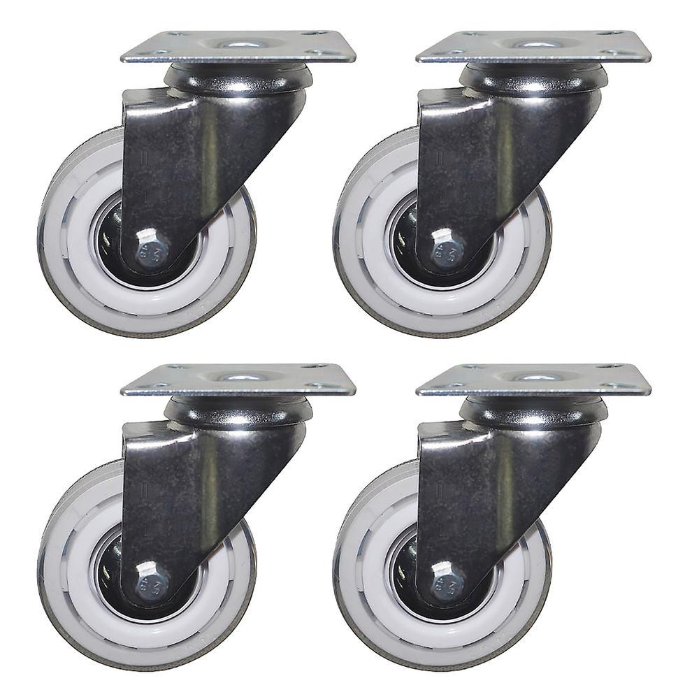 3 in. White Snow Swivel Caster with 132 lbs. Load Capacity (4-Pack) - Super Arbor
