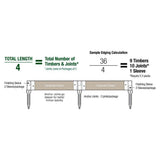 Frame It All 1 in. Series 16 ft. Weathered Wood Composite Straight Landscape Edging Kit