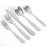 Hammered 46-Piece Stainless Steel Flatware Set (Service for 8)