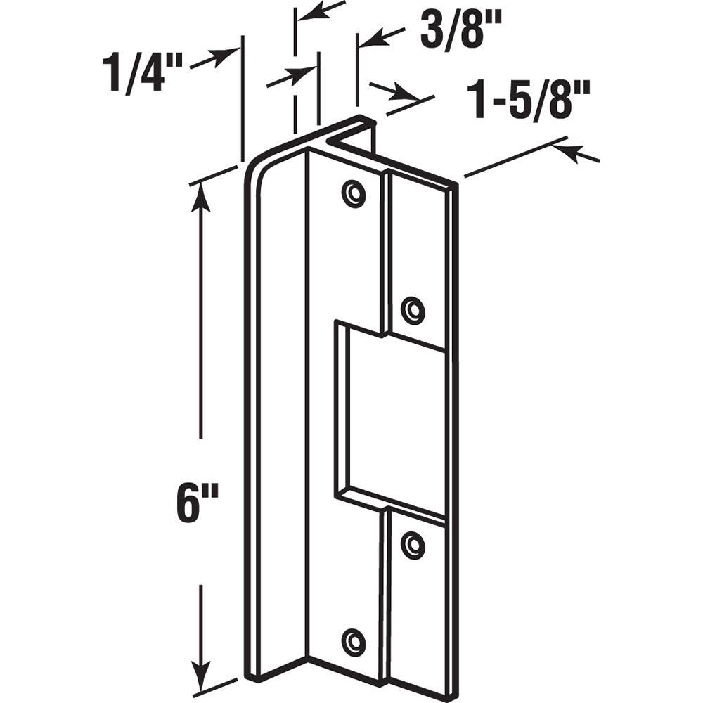 Aluminum Latch Bolt Guard Plate - Super Arbor