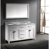 Caroline 60 in. W Bath Vanity Cabinet Only in White - Super Arbor
