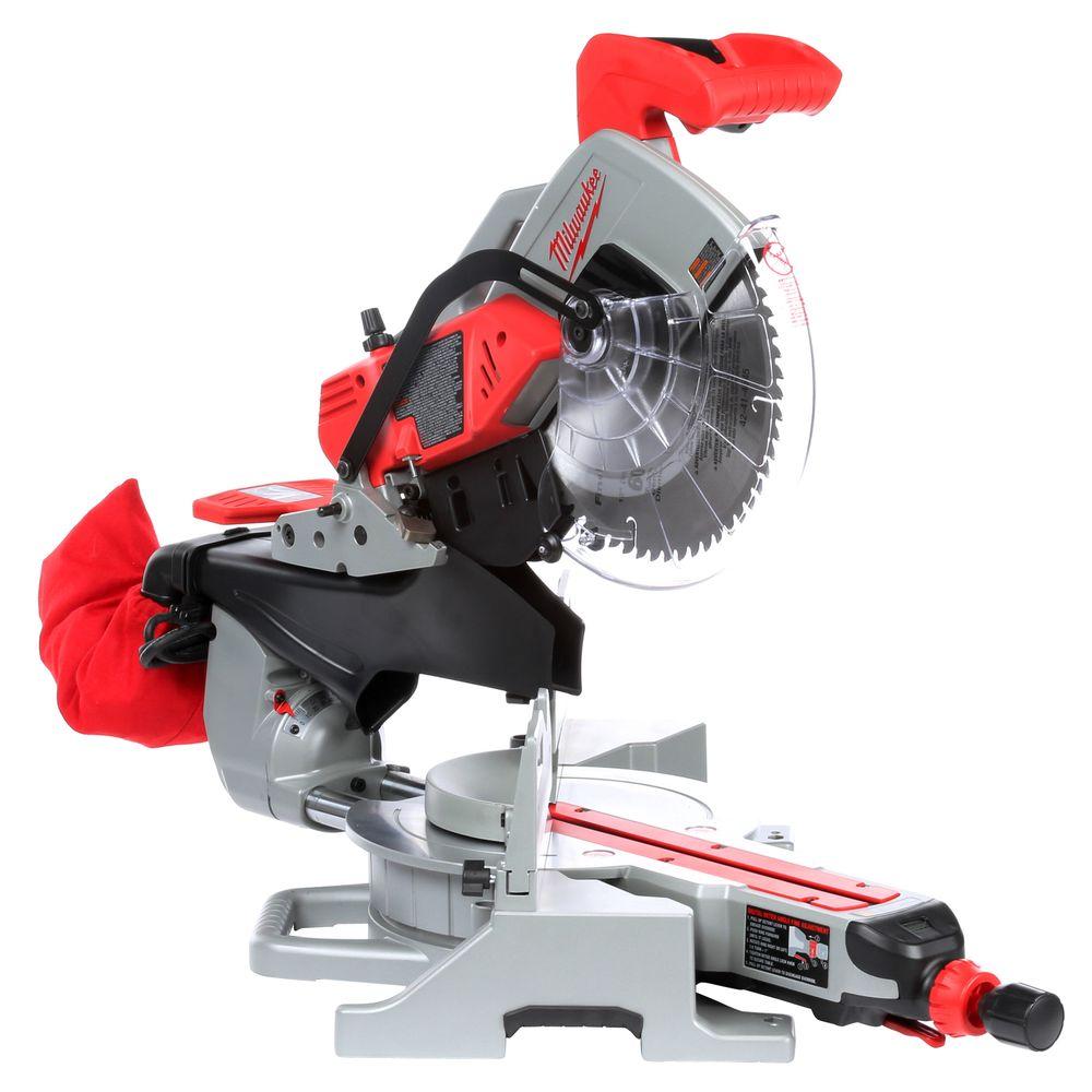 12 in. Sliding Dual Bevel Miter Saw with Folding Miter Saw Stand - Super Arbor
