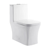 Concorde 1-Piece 0.8/1.28 GPF Dual Flush Square Elongated Toilet in White - Super Arbor