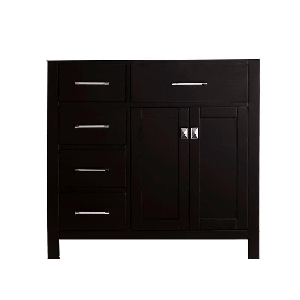Caroline Parkway 72 in. W Bath Vanity Cabinet Only in Espresso - Super Arbor